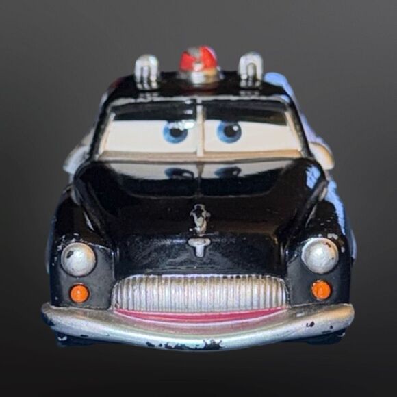 Disney Cars Radiator Springs Classic Sheriff Toy Diecast Car A17 - Picture 7 of 8